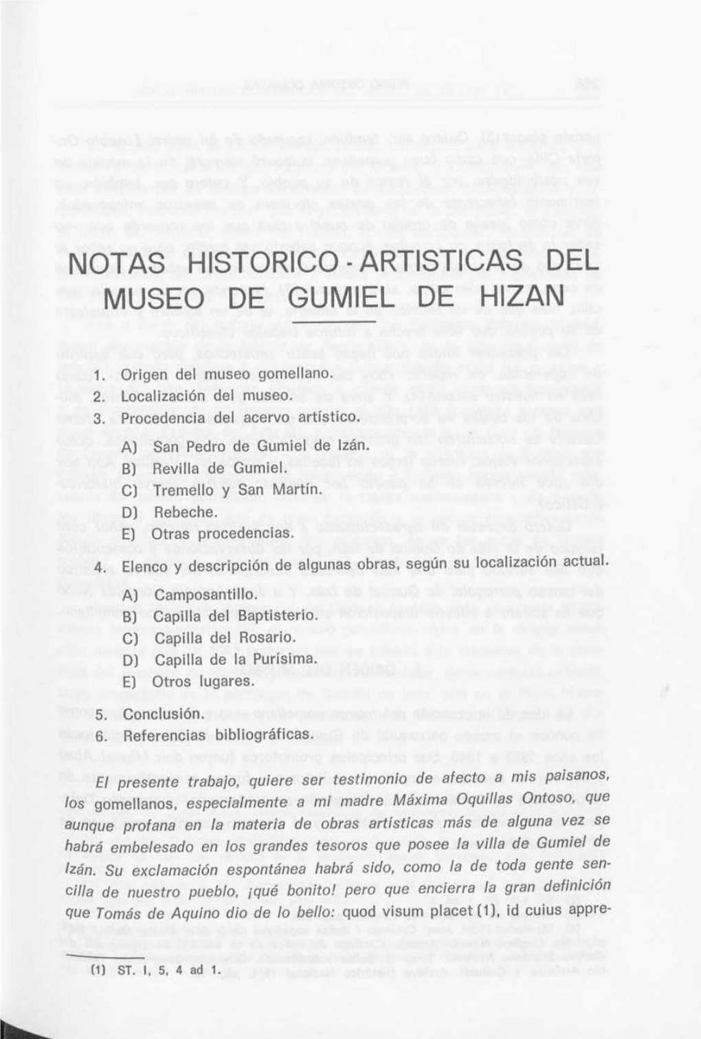 Artisticas Del Museo De Gumiel De Hizan