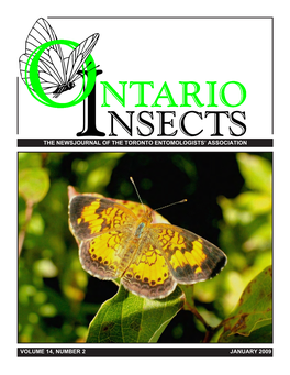 The Newsjournal of the Toronto Entomologists’ Association