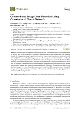 Content-Based Image Copy Detection Using Convolutional Neural Network