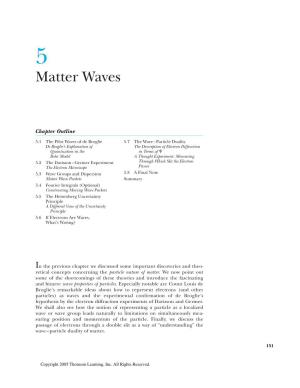 Matter Waves