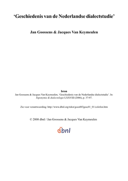 Jan Goossens & Jacques Van Keymeulen