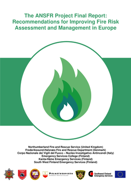 The ANSFR Project Final Report: Recommendations for Improving Fire Risk Assessment and Management in Europe