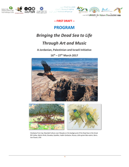 PROGRAM Bringing the Dead Sea to Life Through Art and Music a Jordanian, Palestinian and Israeli Initiative 16Th – 27Th March 2017