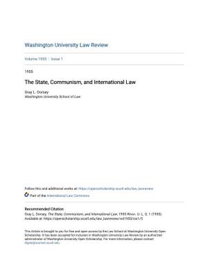The State, Communism, and International Law
