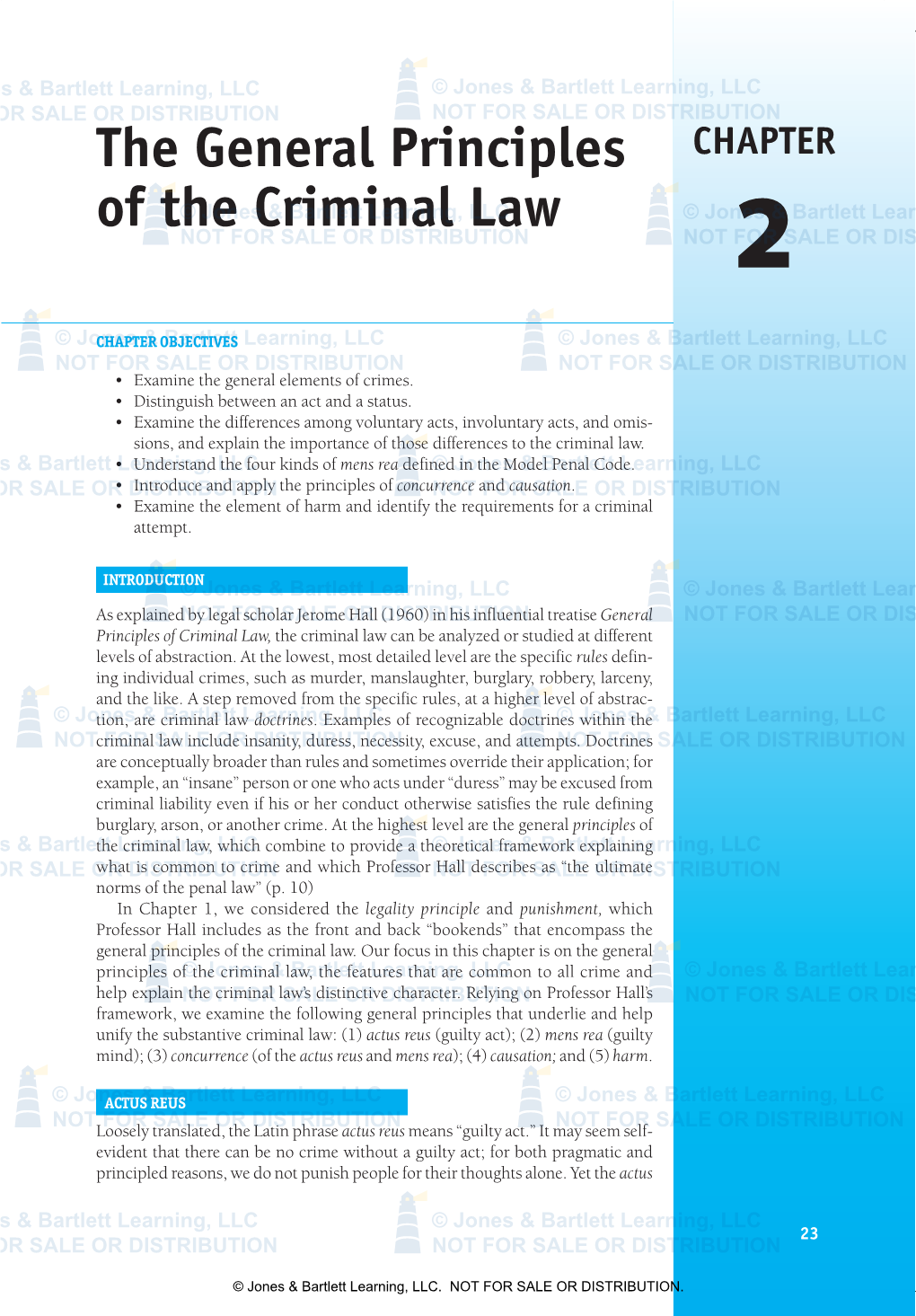 The General Principles of the Criminal Law