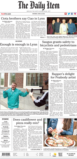 Enough Is Enough in Lynn Bicyclists and Pedestrians Why Does Every New, Bold Idea Aimed $3,000 Annually in Taxes