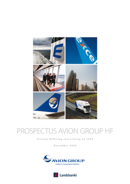 Prospectus Avion Group Hf