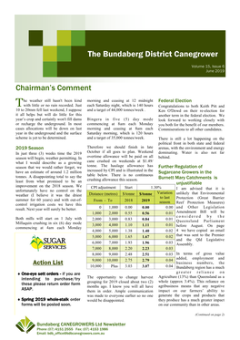 The Bundaberg District Canegrower Volume 15, Issue 6