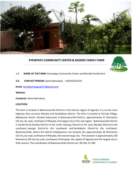 Kyempapu Community Center & Kkonde Family Farm