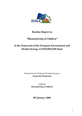 Biomonitoring for Children