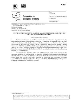 UNEP/CBD/SBSTTA/18/INF/25 16 June 2014