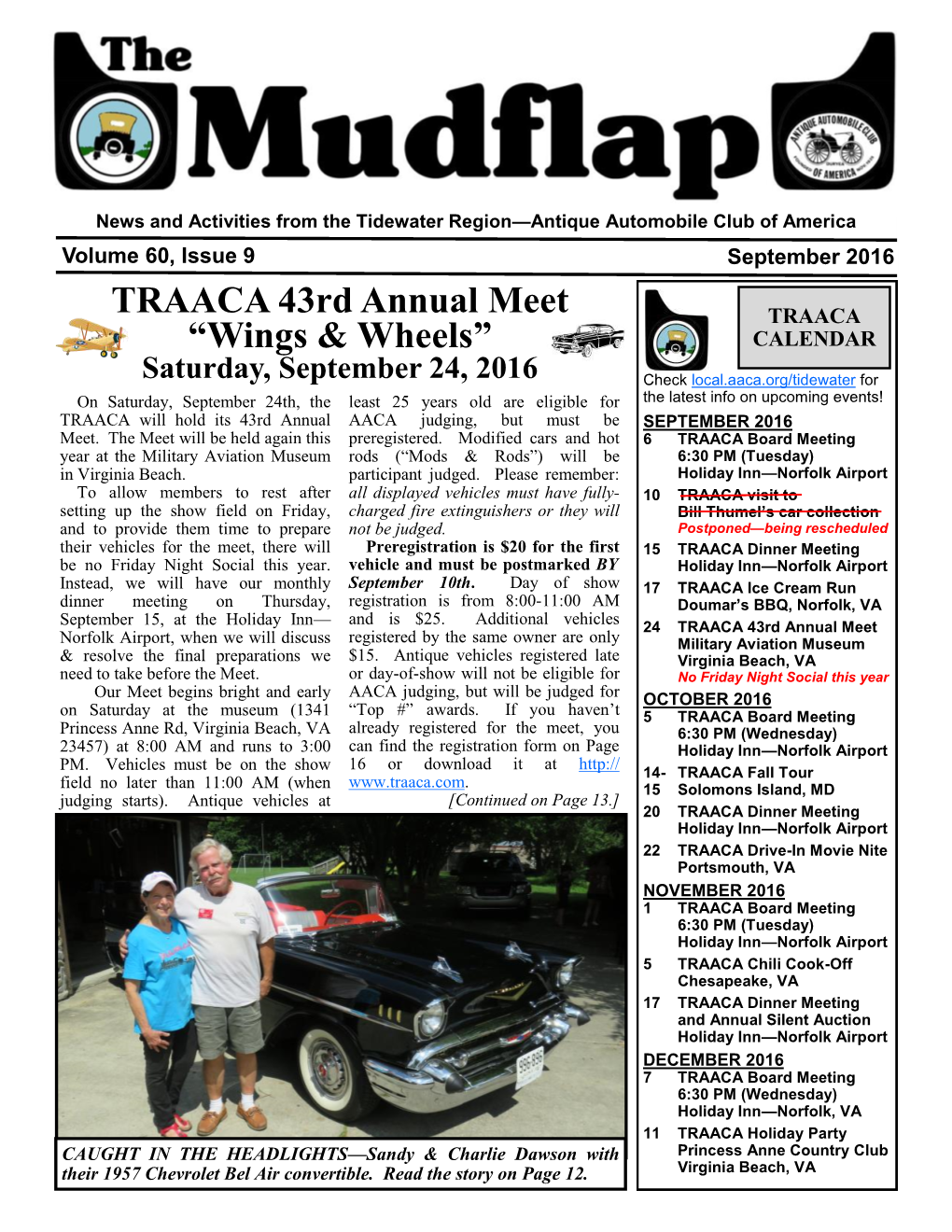 TRAACA 43Rd Annual Meet “Wings & Wheels”