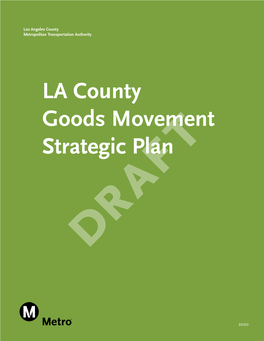 LA County Goods Movement Strategic Plan    