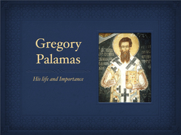 2. Life of Gregory Palamas Part 1