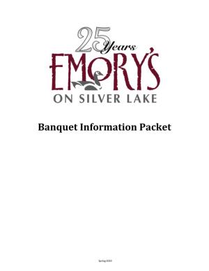 Banquet Information Packet