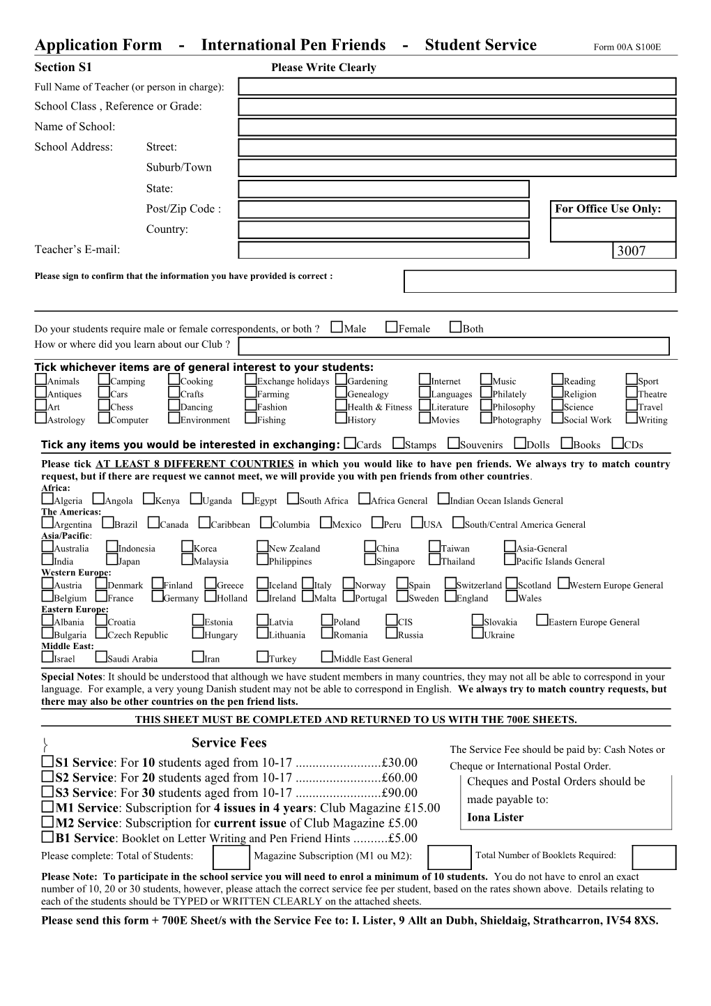 Form IPF 2 - English