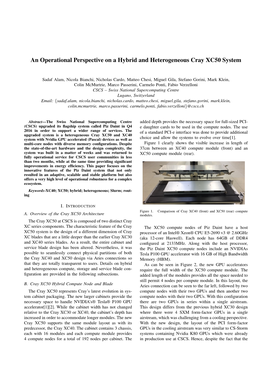 An Operational Perspective on a Hybrid and Heterogeneous Cray XC50 System