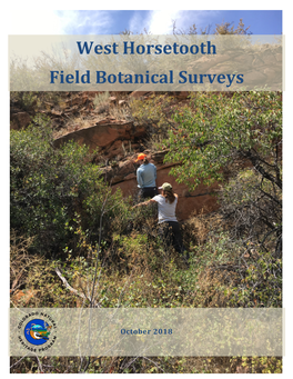 West Horsetooth Field Botanical Surveys