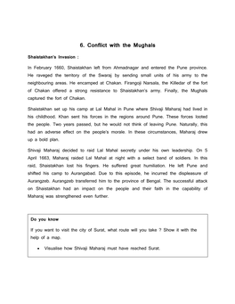 6. Conflict with the Mughals