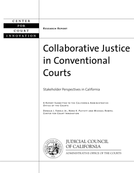 Collaborative Justice in Conventional Courts