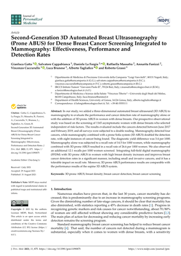 For Dense Breast Cancer Screening Integrated to Mammography: Effectiveness, Performance and Detection Rates