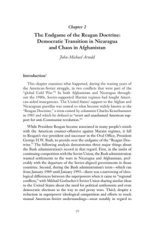 The Endgame of the Reagan Doctrine: Democratic Transition in Nicaragua and Chaos in Afghanistan