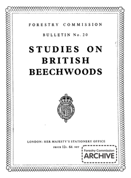 Studis on British Beechwoods
