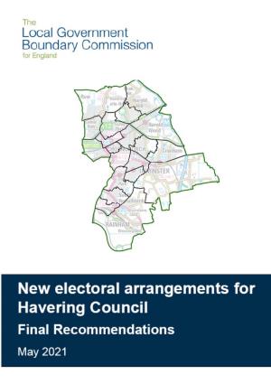 EDITOR APPROVED Havering Final Recommendations