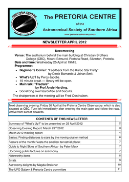 April 2012 Newsletter.Pub