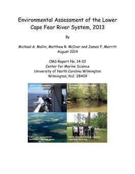 Environmental Assessment of the Lower Cape Fear River System, 2013