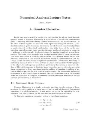 Numerical Analysis Lecture Notes Peter J