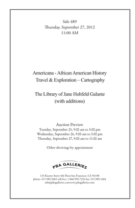 Americana - African American History Travel & Exploration – Cartography