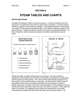 Steam Tables and Charts Page 4-1