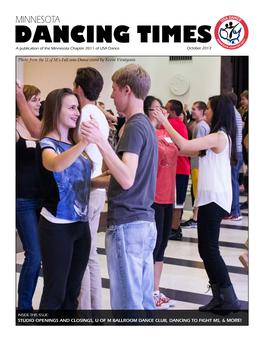 DANCING TIMES a Publication of the Minnesota Chapter 2011 of USA Dance October 2013