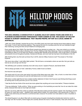 Hilltop Hoods Bio Mar 2020