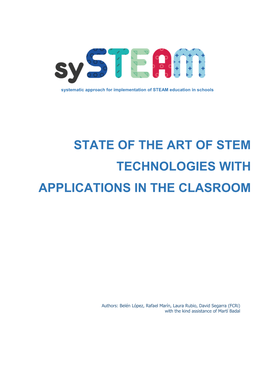 State of the Art of Stem Technologies with Applications in the Clasroom