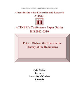 ATINER's Conference Paper Series HIS2012-0310
