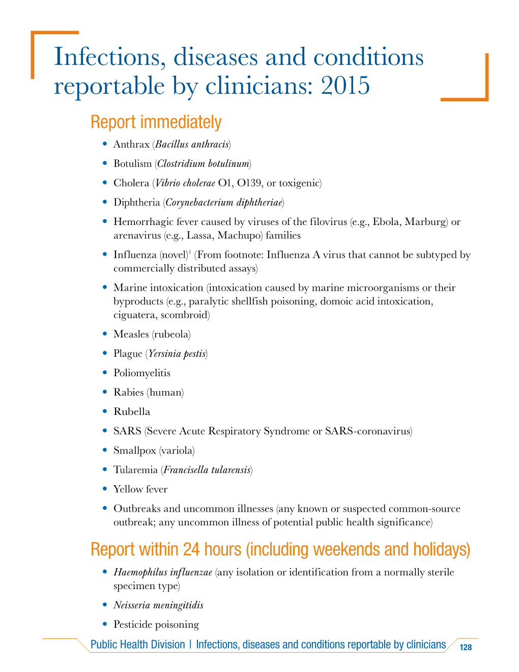 Disease Reporting-Clinician