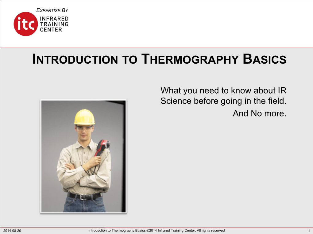 Introduction to Thermography Basics