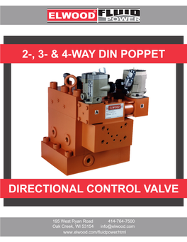 Directional Control Valve 2-, 3- & 4-Way Din Poppet