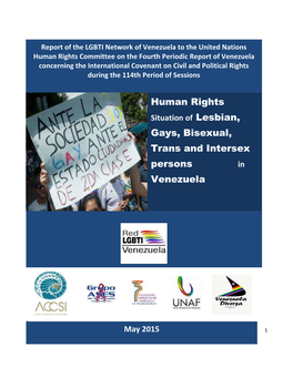 Human Rights Gays, Bisexual, Trans and Intersex Persons Venezuela