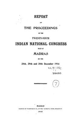 Report Indian National Congress