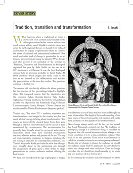 Tradition, Transition and Transformation S