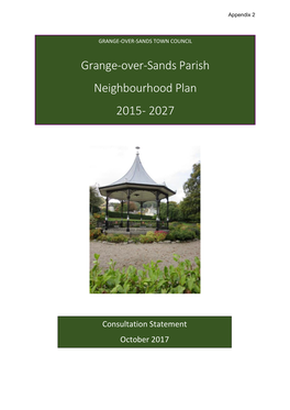 Grange-Over-Sands Parish Neighbourhood Plan 2015- 2027