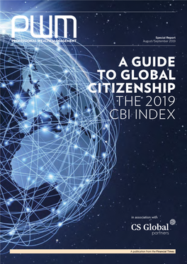 A Guide to Global Citizenship the 2019 Cbi Index