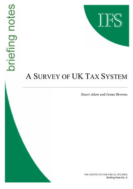 A Survey of the UK Tax System