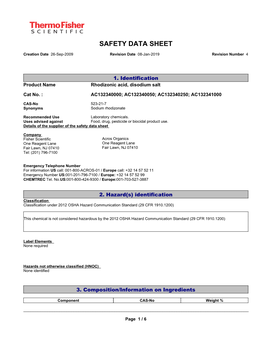 Safety Data Sheet