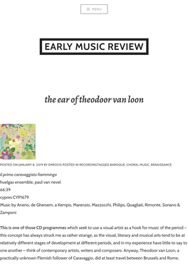 The Ear of Theodoor Van Loon