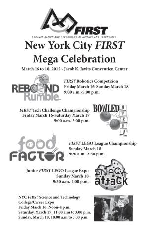 New York City FIRST Mega Celebration March 16 to 18, 2012 - Jacob K