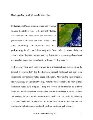 Hydrogeology and Groundwater Flow